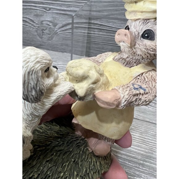 Vintage Albert Price Pig Chef and Puppy Dog Ceramic Figurine Country Kitsch - Picture 8 of 9